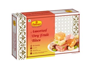 Haldiram's Assorted Dry Fruit Bites Packed Sweets - 350 Gm
