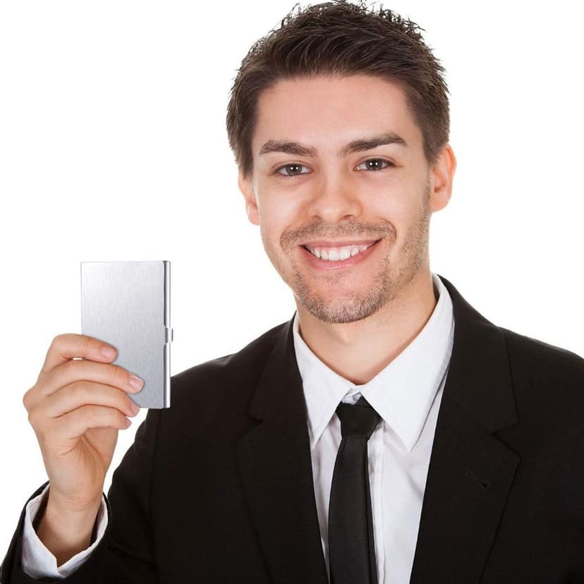 Wassxler Steel Card Holder use Credit/Debit Cards 4 to 5 Card Capacity for Men & Women view 5