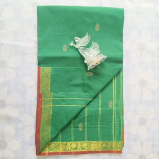 Cotton Saree without Blouse -Mango Design