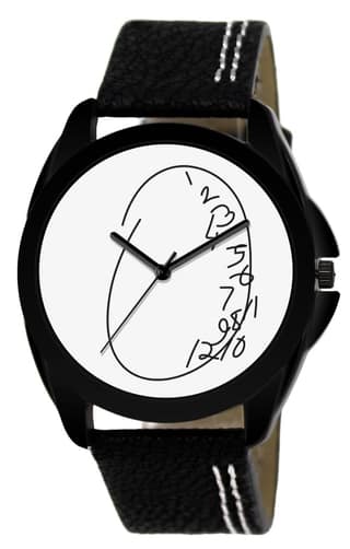 White Attrective Analog Watch for Men LR55