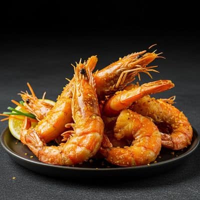Golden Fried Prawns