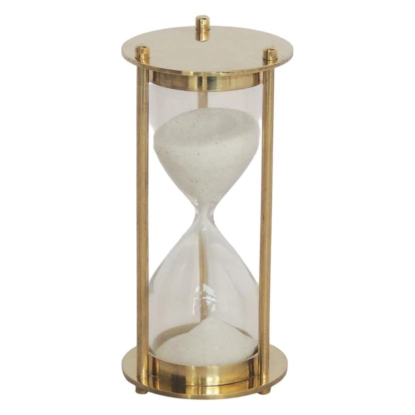 Sand Timer 4 Inch | Vintage Hourglass Table Decor, Height : 3.6 Inch (ZMAS257 A) view 2