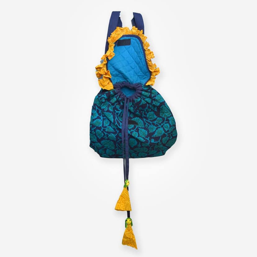 Tribes India Handmade Shoulder Bag Navy blue for Women & Girls with Large Capacity view 2