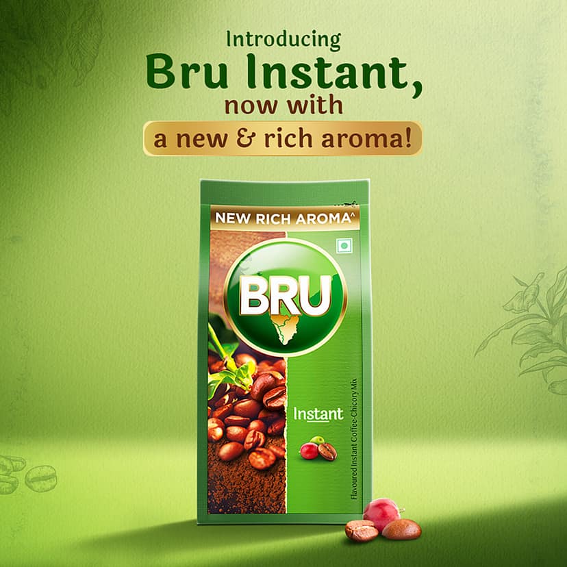 Bru Instant Coffee, 200 G Pouch view 4