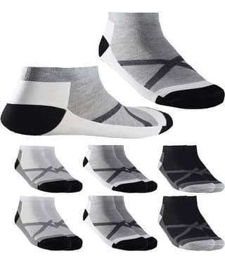 hicode - Blended Multicolor Men's Ankle Length Socks ( Pack of 6 )