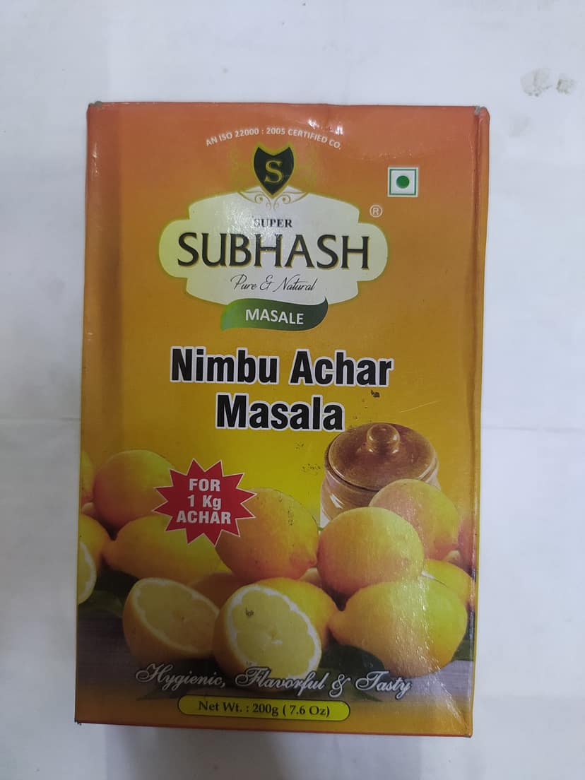 Subhash Nimbu achar Masala