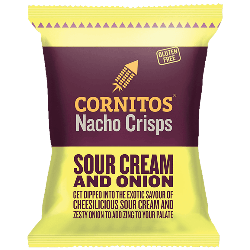 Cornitos Nacho Chips - Cheesy Sour Cream & Onion, 150 G