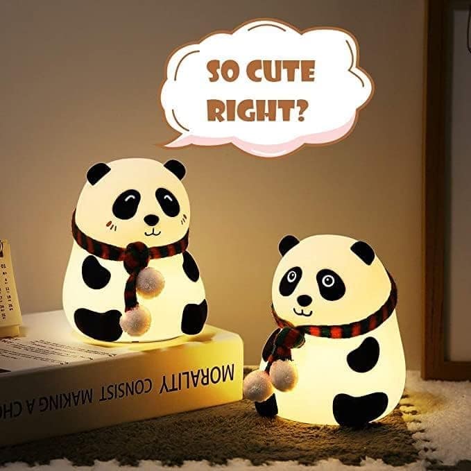 Rechargeable Silicone Panda Night Light for Kids view 3