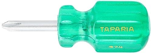 Taparia 974 Steel Two in One Stubby Screw Driver (Green and Silver), 1 pc view 2