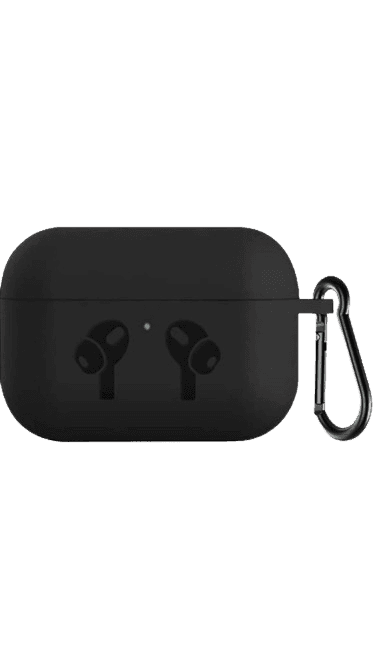 l&t world Silicone Press and Release Headphone Case (Black)