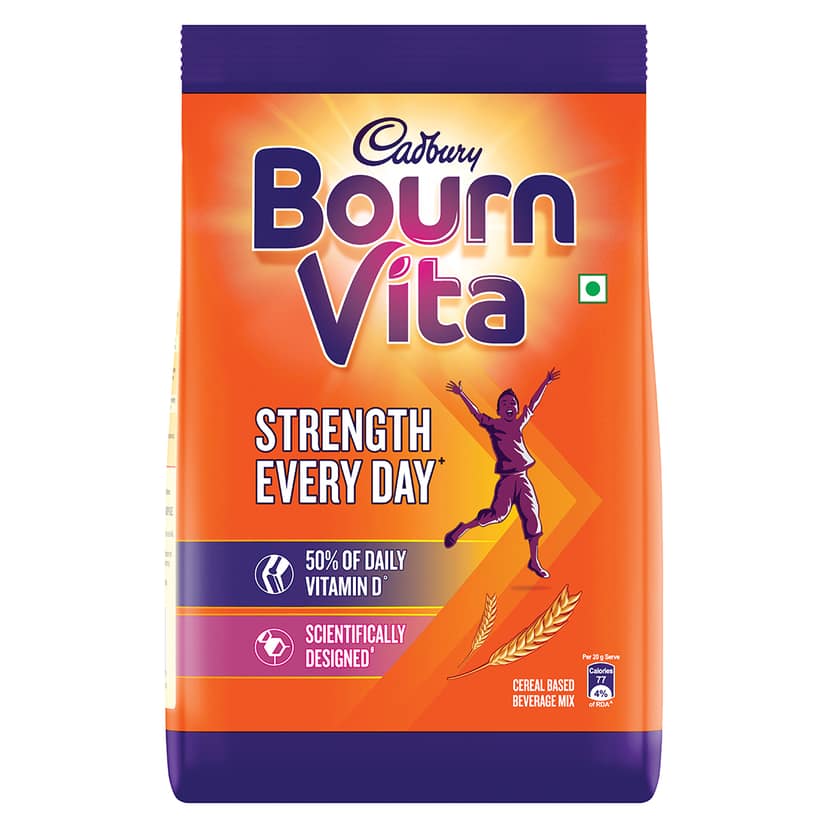 Cadbury Bournvita Chocolate Health Drink, 500 g Pouch