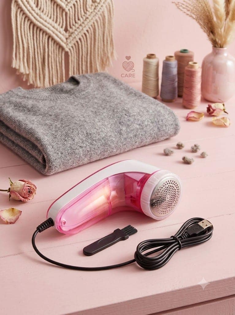 Lint Remover for Clothes & Fabric Shaver for Woolen Clothes – Portable Lint Shaver for Sweaters, Blankets, Sofa & Upholstery view 3