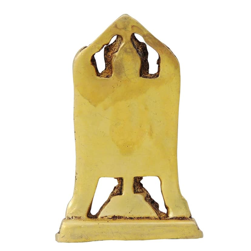 Handmade Brass Tirupati Balaji Statue | Temple Decor, Height : 3.5 Inch (BSMAS1389 B) view 3