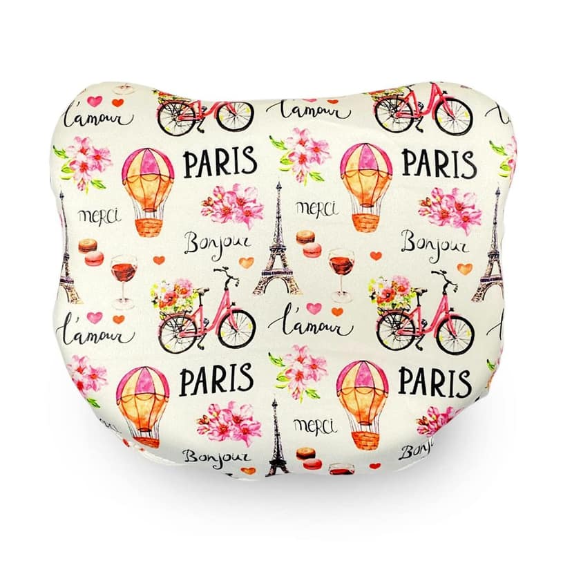 Sleepsia Memory Foam Paris Print Head Shaping Memory Foam Baby Pillow for Preventing Flat Head Syndrome,Toddler Pillow for Girls & Boys (9.8" L X 7.5" W X 1" H) view 2