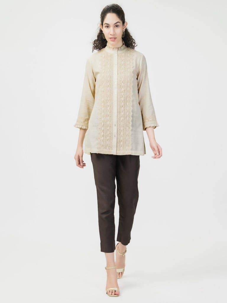 Lace Linen Shirt view 2