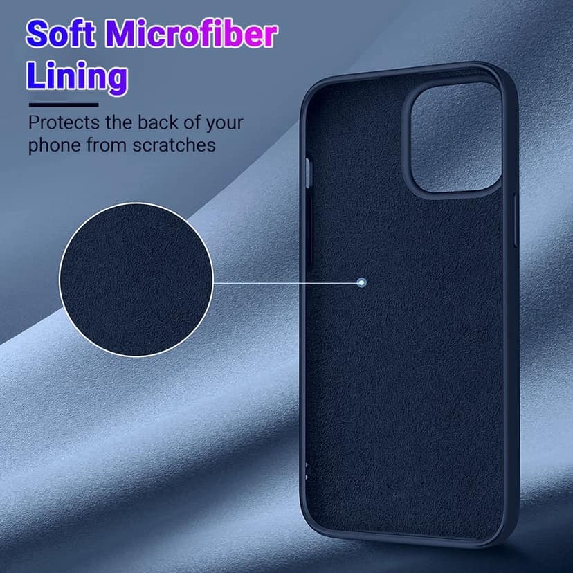 LIRAMARK Liquid Silicone Soft Back Cover Case for Apple iPhone 14 (6.1 inch) view 4