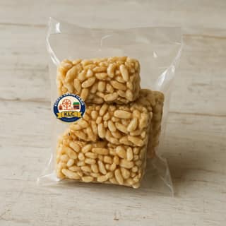 Korra Laxmi Cabin's puffed rice chikki