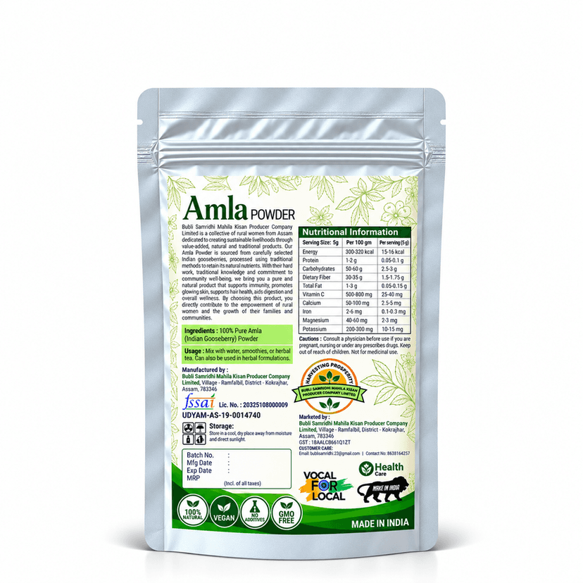 Amla Powder | Natural & Pure | Premium Quality | No Additives or Preservatives | 100 g - 100 gm view 2