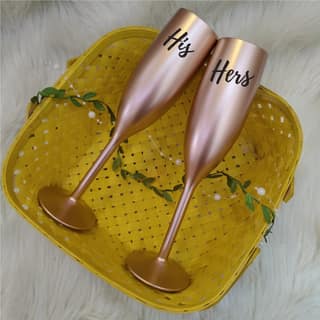 Stallion Barware Copper Flute Glass