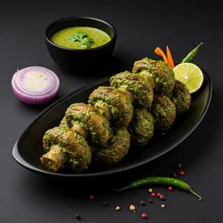 Mushroom Hariyali Tikka