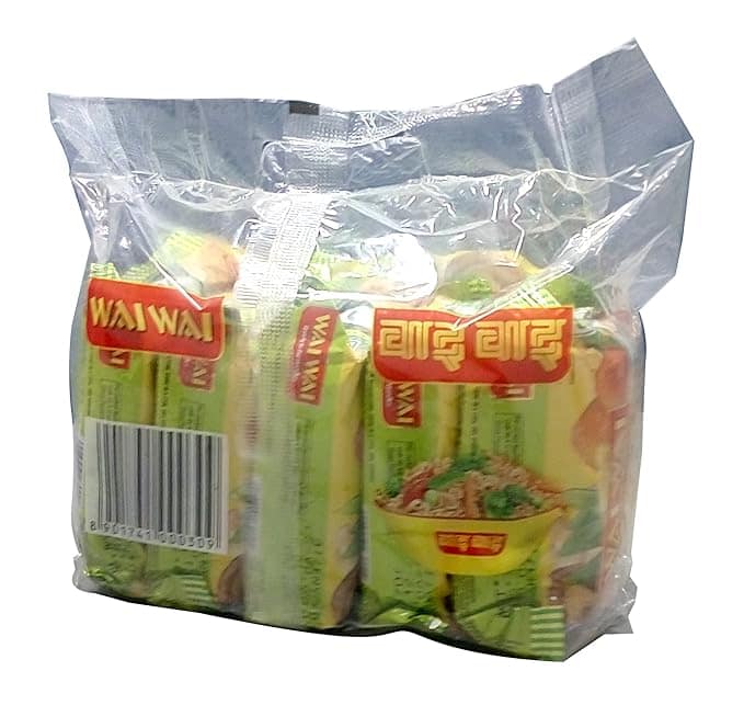Wai Wai Instant Noodles - Veg Masala Flavor, 75 G view 2