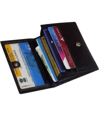 Style 98 Leather Black Formal Short Wallet