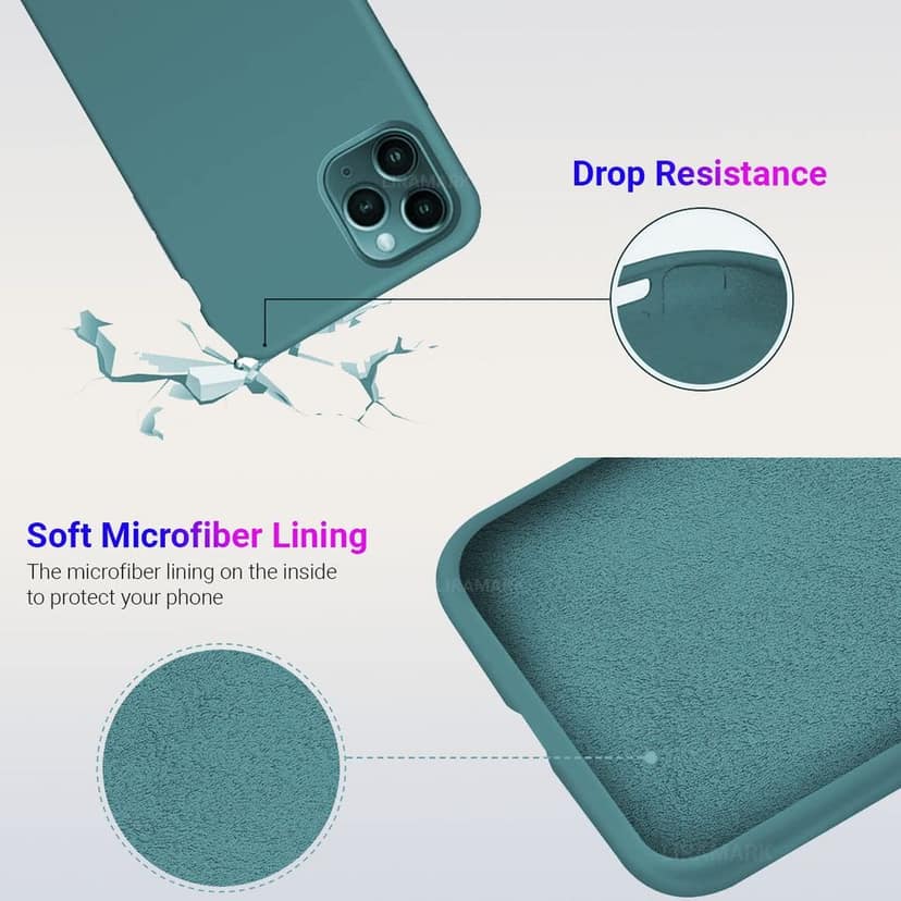 LIRAMARK Liquid Silicone Soft Back Cover Case for Apple iPhone 11 Pro view 5