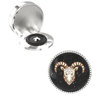 The Smart Buttons - Shirt Button Cover Cufflinks for Men - Capricorn Style