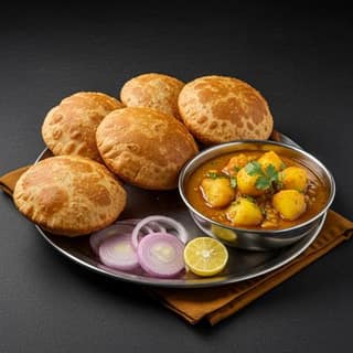 Sattu Kachori With Aloo Sabji