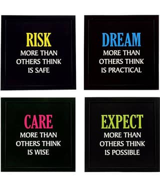 Indianara Motivational Décor Synthetic Painting With Frame
