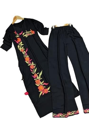BT WITH BUY & TRY Women's Rayon Kurti Set | Kurti with Palazzo | Kurta Set for Women. view 3