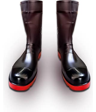 Gumboot protect from rain and mud anti-slip gumboot For Men (Black) High Ankle Black Safety Shoes