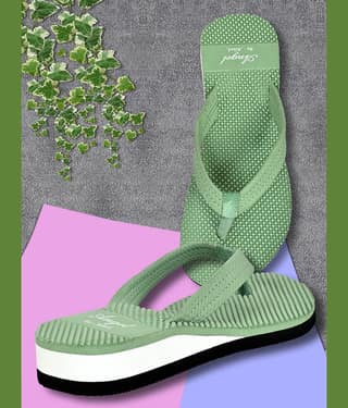Altek Green Women's Massage Flip Flop