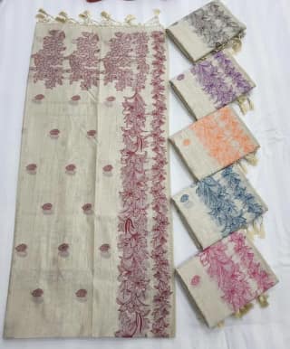 Tussar Cotton Sambalpuri Handmade Saree 9