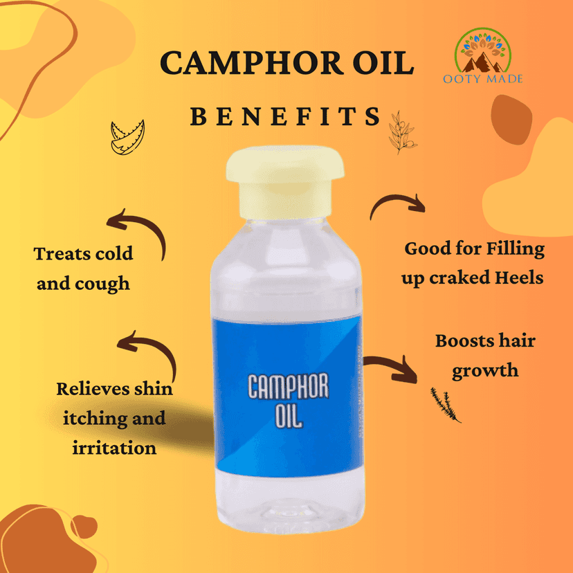 Premium Camphor Essential Oil - 100% Pure and Natural for Hair Care view 3
