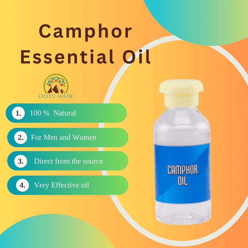 Premium Camphor Essential Oil - 100% Pure and Natural for Hair Care view 6
