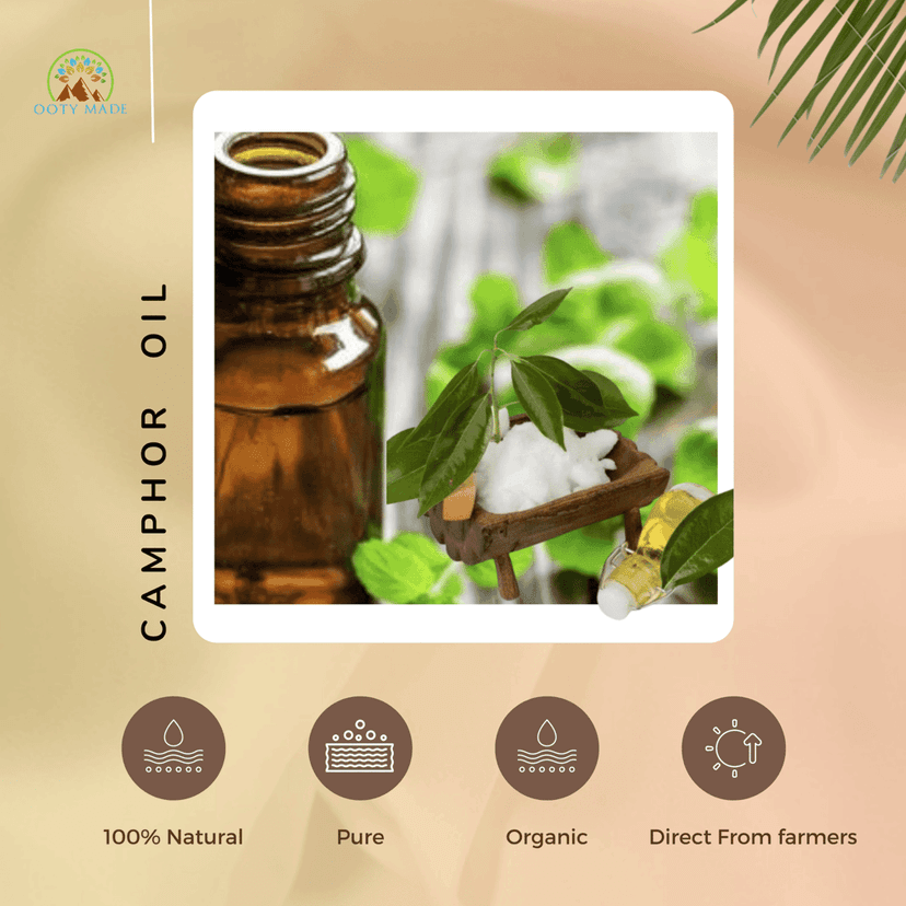 Premium Camphor Essential Oil - 100% Pure and Natural for Hair Care view 7