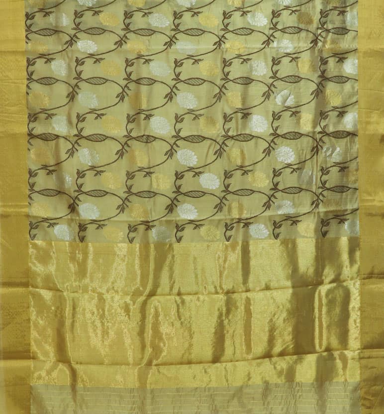 Handloom Chanderi Silk Saree view 2