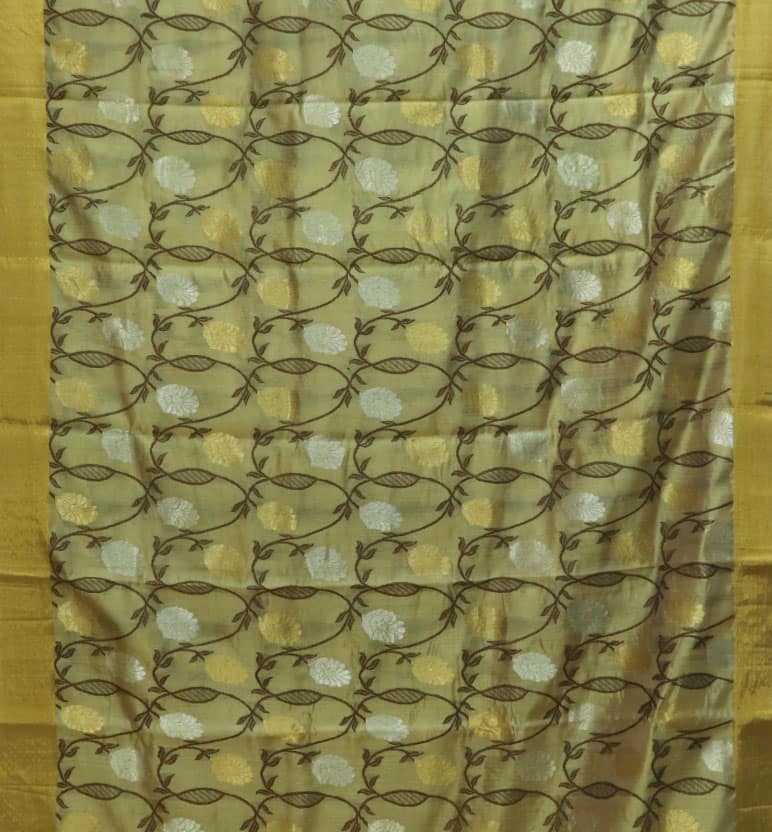 Handloom Chanderi Silk Saree view 3