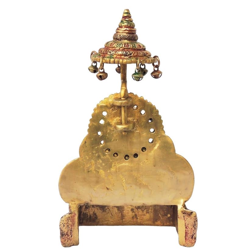 Brass Showpiece Sai Baba Umbrella Statue (BSMAS1249 B) view 3