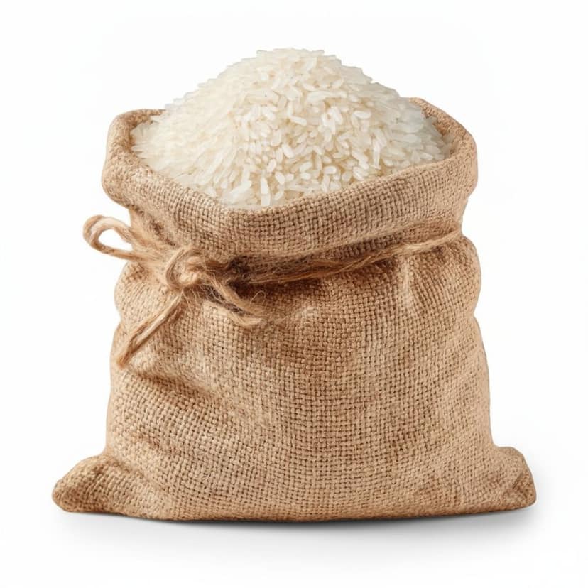 Premium White Rice - 10 kg - One burlap sack of rice view 3