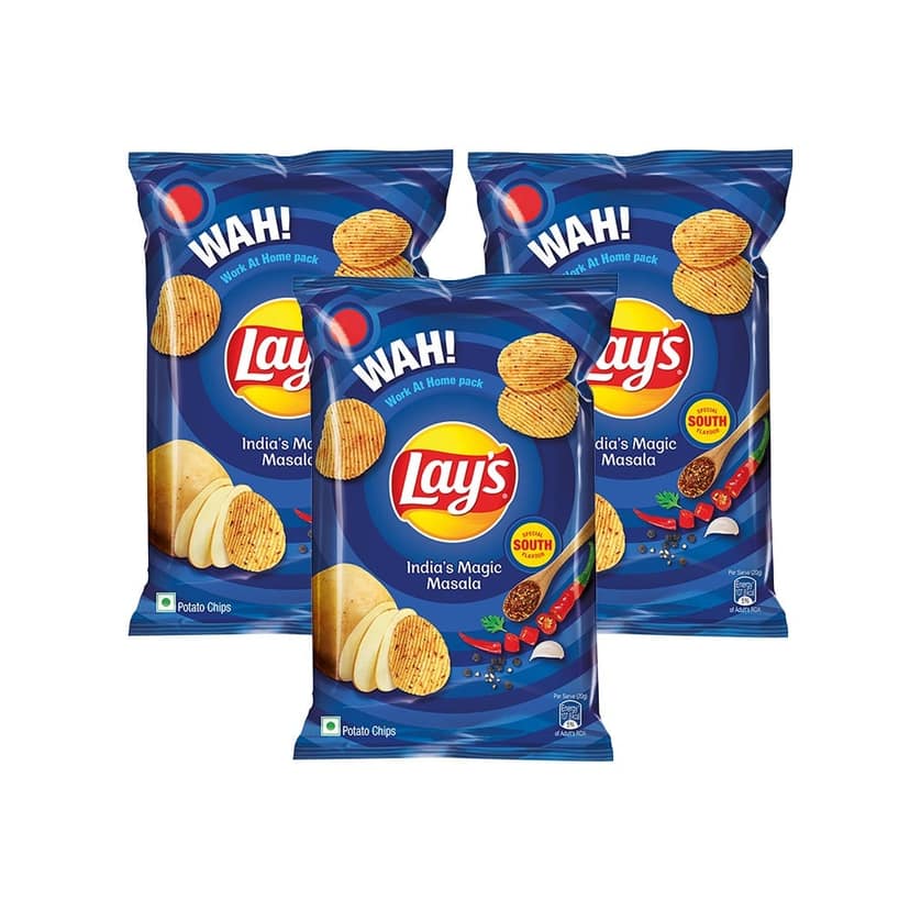 Lay's India's Magic Masala Potato Chips (157 g) - Pack of 3