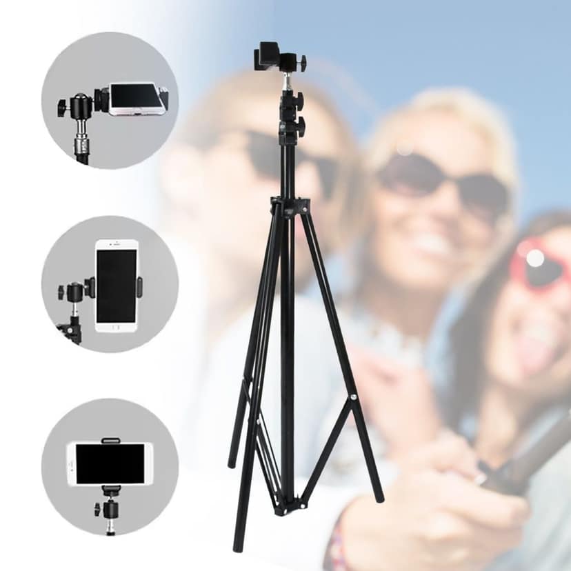 Professional Tripod for DSLR Photography (Max Height 178cm, Multi-Head, Folding) view 6