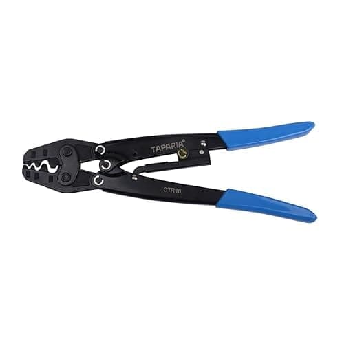 Taparia CTR16 Crimping Tool - 1.25 to 16mm Capacity, 5-Point Ratchet Mechanism, Non-Insulated Terminals & Ferrules, Ergonomic Handle for Electricians & Professionals view 2