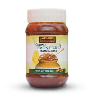 ATHARV Organic Lime Pickle I Khatta Meetha (250g) (Pet Jar)