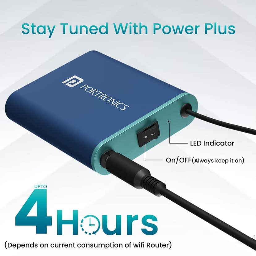 Portronics Power Plus Advanced Mini Router UPS view 3