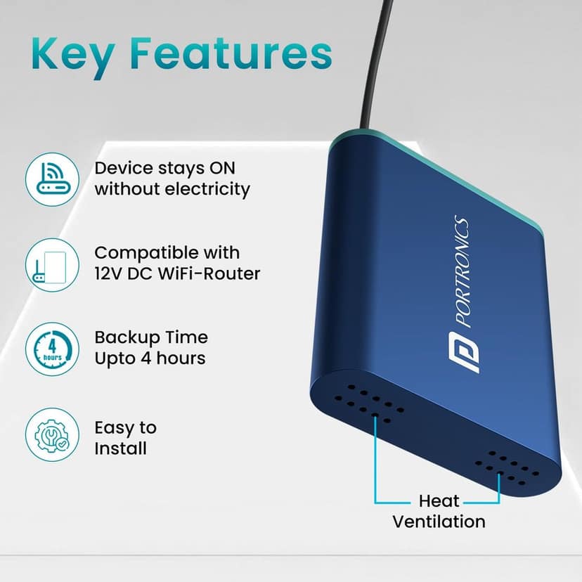 Portronics Power Plus Advanced Mini Router UPS view 4