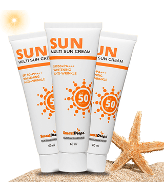 Smartdrops SPF 50 Sunscreen Cream For All Skin Type ( Pack of 3 )