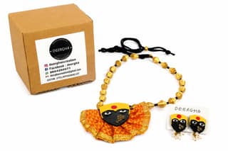 Navratri Special Aadishakti Necklace with Traditional Religious Design for Navratri, Festive Wear and Gifting