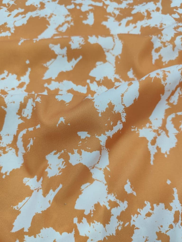 Floral printed cotton fabric view 2